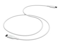 mophie essentials - USB-kabel - USB-C (hane) till USB-C (hane) - 1 m - USB Power Delivery (60W) - vit 409913177