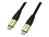 OtterBox - USB-kabel - USB-C (hane) till USB-C (hane) - USB 3.2 - 5 A - 1.8 m - USB-strömleverans (5A, 100W) 78-80212