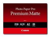 Canon Pro Premium PM-101 - Sileä matta - 310 mikronia - warm white tone - A2 (420 x 594 mm) - 210 g/m² - 20 arkki (arkit) valokuvapaperi 8657B017