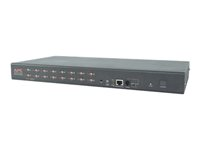 APC KVM Switch - Omkopplare för tangentbord/video/mus - 16 x KVM port(s) - 1 lokal användare - rackmonterbar - för P/N: SCL400RMJ1U, SCL500RMI1UNC, SRT1000RMXLI, SRT1000RMXLI-NC, SRT5KRMXLW-TW AP5202