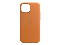 Apple - Skydd för mobiltelefon - med MagSafe - läder - golden brown - för iPhone 13 mini MM0D3ZM/A
