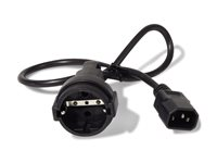 APC - Strömkabel - power CEE 7/7 (hona) till IEC 60320 C14 - 10 A - 61 cm - svart - för P/N: SCL500RMI1U, SCL500RMI1UC, SCL500RMI1UNC, SMTL1500RMI3UC, SMTL750RMI2UC AP9880