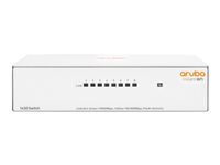 HPE Aruba Instant On 1430 8G Switch - Kytkin - hallitsematon - 8 x 10/100/1000 - työpöytä, seinään asennettava - BTO R8R45A#ABB