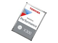 Toshiba X300 Performance - Kiintolevyasema - 16 Tt - sisäinen - 3.5" - SATA 6Gb/s - 7200 kierrosta/min - puskuri: 512 Mt HDWR31GUZSVA