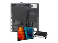 Crestron Flex UC-CX100-T-WM - Microsoft Teamsille - Integrator Kit - videoneuvottelupakkaus (kosketusnäyttökonsoli, mini-PC, lähetin) - musta - sekä Wall Mounted Control Interface UC-CX100-T-WM