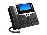 Cisco IP Phone 8841 - VoIP-telefon - SIP, RTCP, RTP, SRTP, SDP - 5 rader - träkol - återanvänd CP-8841-K9-RF