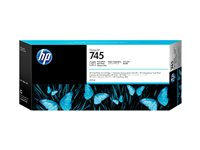 HP 745 - 300 ml - hög kapacitet - foto-svart - original - DesignJet - bläckpatron - för DesignJet Z2600 PostScript, Z5600 PostScript F9K04A