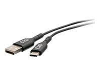 C2G 1.5ft USB C to USB A Adapter Cable - USB 2.0 - 480Mbps - M/M - USB-kabel - USB-C (hane) till USB (hane) - USB 2.0 - 50 cm - svart C2G28884