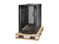 APC NetShelter SX - Rack skåp - svart - 18U - 19" - TAA-kompatibel - för P/N: SMT3000RMI2UC, SRT10KRMXLT, SRT3000RMXLA-NC, SRT3000RMXLT-NC, SRT5KRMXLTUS AR3106SP