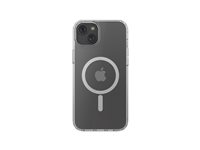 Belkin SheerForce - Baksidesskydd för mobiltelefon - magnetisk - MagSafe-kompatibilitet - klar - tunn, lätt - för Apple iPhone 15 Plus MSA020BTCL