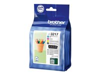 Brother LC3217 Value Pack - 4-pack - svart, gul, cyan, magenta - original - bläckpatron - för Brother MFC-J5730DW, MFC-J5930DW, MFC-J6935DW LC3217VAL