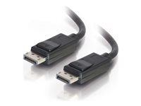 C2G 3ft Ultra High Definition DisplayPort Cable with Latches - 8K DisplayPort Cable - M/M - DisplayPort-kabel - DisplayPort (hane) till DisplayPort (hane) - 91.4 cm - sprintlåsning - svart 54400