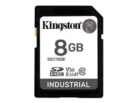 Kingston Industrial - Flash-muistikortti - 8 Gt - A1 / Video Class V30 / UHS-I U3 / Class10 - microSDHC UHS-I SDIT/8GB