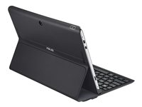 ASUS Folio Key - Tangentbord och foliefodral - trådlös - Bluetooth - engelska - svart - för MeMO Pad Smart 10 ME301T 90XB00HP-BKB1A0