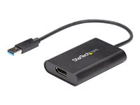 StarTech USB 3.0 to DisplayPort Adapter - 4K 30Hz - External Video & Graphics Card - Dual Monitor Display Adapter - Supports Windows (USB32DPES2) - DisplayPort-adapter - TAA-kompatibel - USB typ A (hane) till DisplayPort (hona) - USB 3.0 - 20 cm - 4K30 Hz (3840 x 2160) stöd - svart USB32DPES2