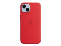 Apple - (PRODUCT) RED - takakansi matkapuhelimelle - MagSafe-yhteensopiva - silikoni - punainen malleihin iPhone 14 MPRW3ZM/A