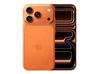 Apple iPhone 17 Pro - 5G smartphone - dual-SIM / Internminne 256 GB - OLED-skärm - 6.3" - 2622 x 1206 pixlar (120 Hz) - 3 st. bakre kameror 48 MP, 48 MP, 48 MP - front camera 18 megapixlar - kosmisk orange MG8H4QN/A