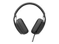 Logitech Zone Vibe 100 - Kuulokkeet + mikrofoni - täysikokoinen - Bluetooth - langaton - grafiitti 981-001213