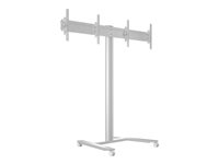 Multibrackets M Display Stand 180 HD Dual - Teline malleihin 2 LCD-näyttöä - alumiini - hopea -näytön koko: 40"-60" -kiinnitysliitäntä: enintään 800 x 400 mm - lattialla seisova 7350073735365