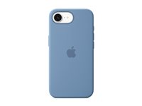 Apple - Skydd för mobiltelefon - silikon - vinterblå - för iPhone 16e MD3Q4ZM/A