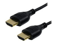 Startech 1,8 m smal höghastighets-HDMI-kabel med Ethernet - Ultra HD 4k x 2k HDMI-kabel - HDMI till HDMI M/M - HDMI-kabel med Ethernet - HDMI hane till HDMI hane - 1.8 m - svart - för P/N: LENYMCHDVUGK, SV431DHD4KU, SV431HDU3A2 HDMIMM6HSS