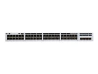 Cisco Catalyst 9300L - Network Essentials - kytkin - L3 - Hallinnoitu - 48 x 10/100/1000 + 4 x 10 Gigabit SFP+ (maa-satelliittiyhteys) - telineeseen asennettava - sekä 10 vuoden Network Essentials C9300L-48T-4X-10E